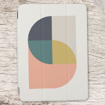 Moderne Abstracte art elegant geometrisch minimali iPad Air Cover<br><div class="desc">Een minimalistische moderne abstracte kunstbedekking met een elegant geometrisch ontwerp in gemuteerde kleuren van koraalroze,  mosterd goudgeel,  blauwgroen groen,  blauw van de marine en natuurlijk zachte taupe grijs. Het perfecte accessoire voor een minimale hedendaagse kantoor.</div>