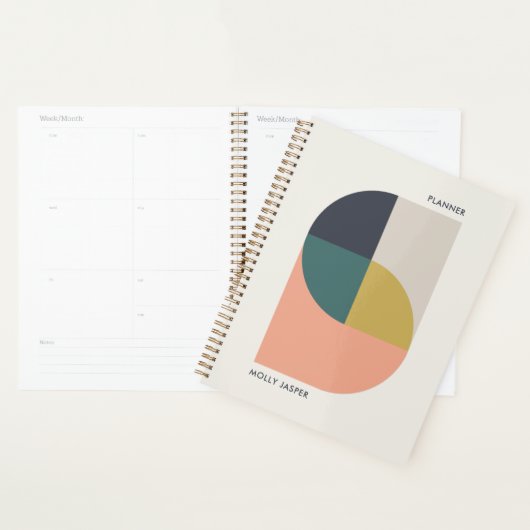 Moderne Abstracte art elegant geometrisch minimali Planner (Display)