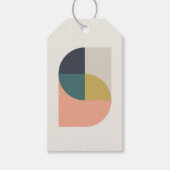 Moderne Abstracte art elegant geometrische minima Cadeaulabel (Voorkant)