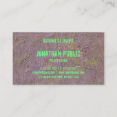 Moderne Abstracte art elegant Sjabloon Professiona Visitekaartje (Achterkant)