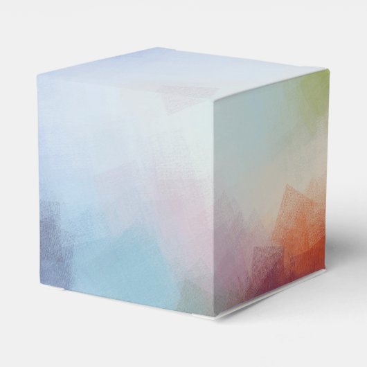 Moderne Abstracte Art Elegant Trendy Sjabloon Bedankdoosjes (Achterkant)