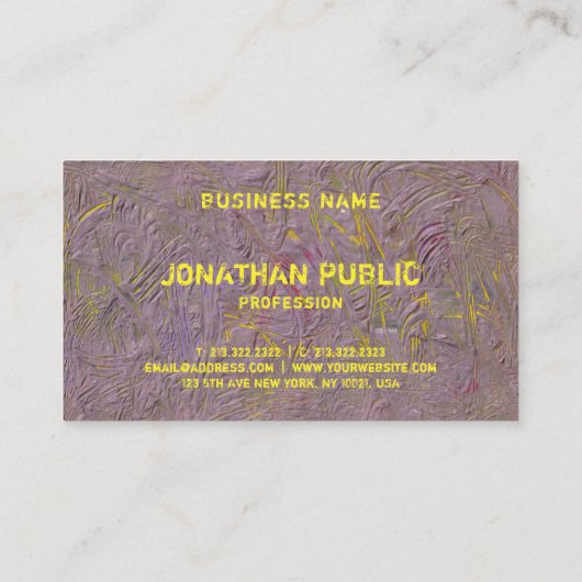 Moderne Abstracte art elegante Sjabloon luxueus Visitekaartje (Achterkant)