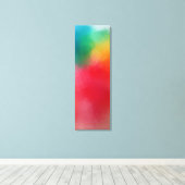 Moderne Abstracte art kleurrijke elegante Sjabloon Canvas Afdruk (Insitu (Houten vloer))