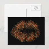 Moderne Abstracte art Lips #10 Briefkaart (Voorkant / Achterkant)