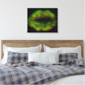 Moderne Abstracte art Lips #13 Canvas Afdruk (Insitu (Slaapkamer))