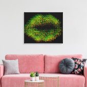 Moderne Abstracte art Lips #13 Canvas Afdruk (Insitu (Woonkamer))
