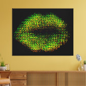 Moderne Abstracte art Lips #13 Canvas Afdruk (Insitu (Woonkamer))