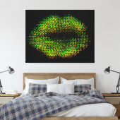 Moderne Abstracte art Lips #13 Canvas Afdruk (Insitu (Slaapkamer))