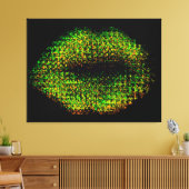 Moderne Abstracte art Lips #13 Canvas Afdruk (Insitu (Woonkamer))