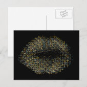 Moderne Abstracte art Lips #16 Briefkaart (Voorkant / Achterkant)