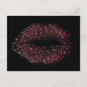 Moderne Abstracte art Lips #17 Briefkaart