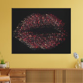 Moderne Abstracte art Lips #17 Canvas Afdruk (Insitu (Woonkamer))