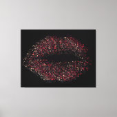 Moderne Abstracte art Lips #17 Canvas Afdruk (Voorkant)