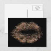 Moderne Abstracte art Lips #18 Briefkaart (Voorkant / Achterkant)
