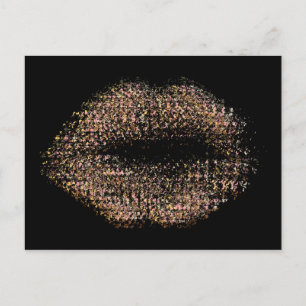 Moderne Abstracte art Lips #18 Briefkaart