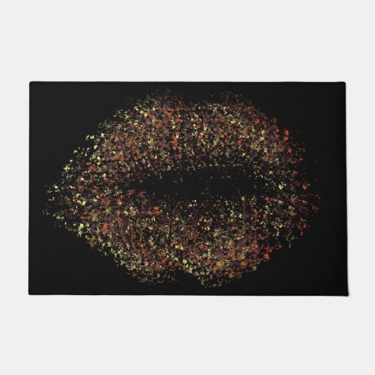 Moderne Abstracte art Lips #21 Deurmat (Voorkant)