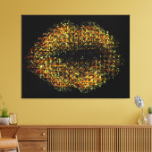 Moderne Abstracte art Lips #22 Canvas Afdruk (Insitu (Woonkamer))