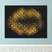 Moderne Abstracte art Lips #22 Canvas Afdruk (Insitu (Houten vloer))