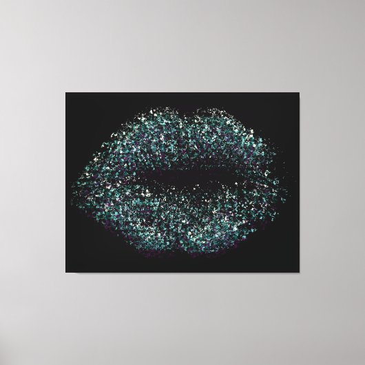 Moderne Abstracte art Lips #23 Canvas Afdruk (Voorkant)