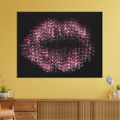 Moderne Abstracte art Lips #30 Canvas Afdruk (Insitu (Woonkamer))