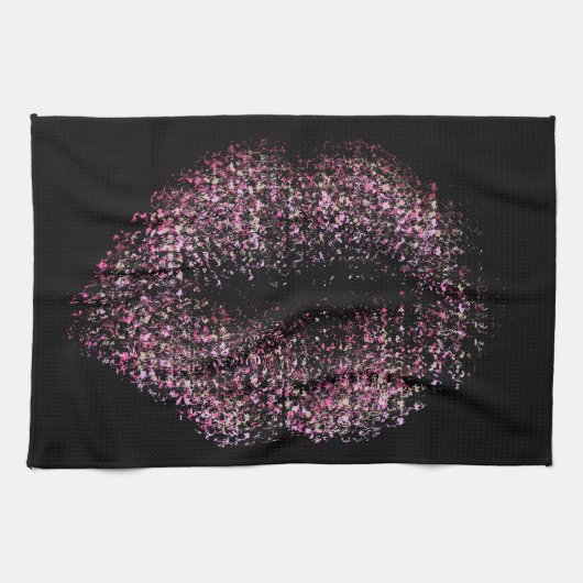 Moderne Abstracte art Lips #30 Theedoek (Horizontaal)