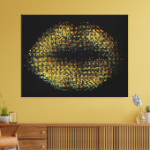 Moderne Abstracte art Lips #41 Canvas Afdruk (Insitu (Woonkamer))
