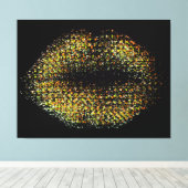 Moderne Abstracte art Lips #41 Canvas Afdruk (Insitu (Houten vloer))