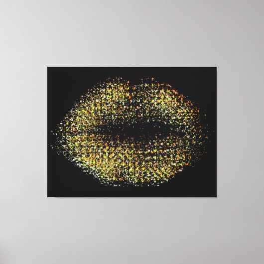 Moderne Abstracte art Lips #41 Canvas Afdruk (Voorkant)