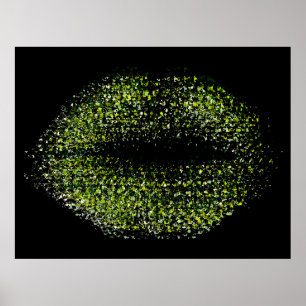 Moderne Abstracte art Lips #42 Poster