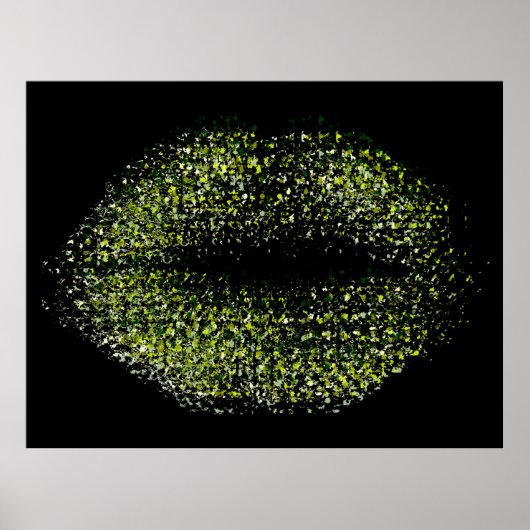 Moderne Abstracte art Lips #42 Poster (Voorkant)