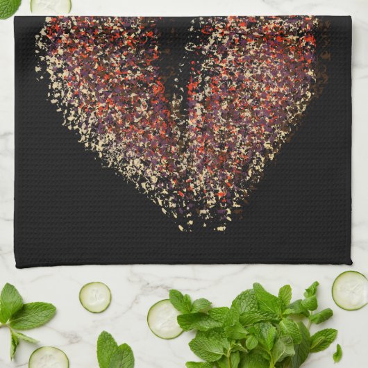 Moderne Abstracte art Lips #45 Theedoek (Gevouwen)