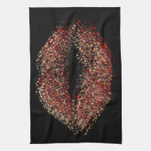 Moderne Abstracte art Lips #45 Theedoek (Verticaal)