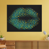 Moderne Abstracte art Lips #47 Canvas Afdruk (Insitu (Woonkamer))