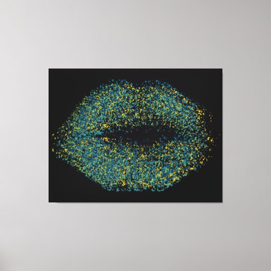Moderne Abstracte art Lips #47 Canvas Afdruk (Voorkant)
