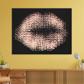 Moderne Abstracte art Lips #48 Canvas Afdruk (Insitu (Woonkamer))