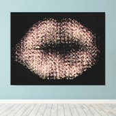 Moderne Abstracte art Lips #48 Canvas Afdruk (Insitu (Houten vloer))