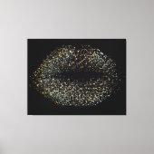 Moderne Abstracte art Lips #4 Canvas Afdruk (Voorkant)