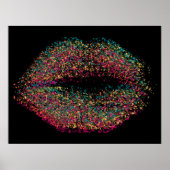 Moderne Abstracte art Lips #51 Poster (Voorkant)