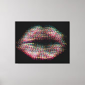 Moderne Abstracte art Lips #52 Canvas Afdruk (Voorkant)