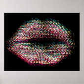 Moderne Abstracte art Lips #52 Poster (Voorkant)