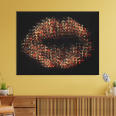 Moderne Abstracte art Lips #59 Canvas Afdruk (Insitu (Woonkamer))