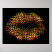 Moderne Abstracte art Lips #5 Poster (Voorkant)