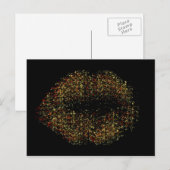 Moderne Abstracte art Lips #6 Briefkaart (Voorkant / Achterkant)