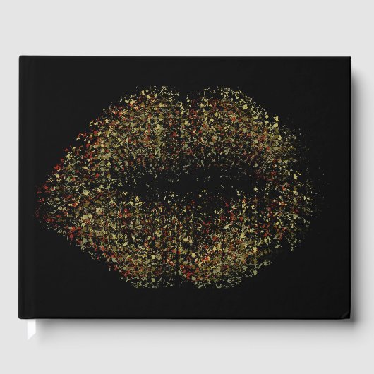 Moderne Abstracte art Lips #6 Gastenboek (Voorkant)