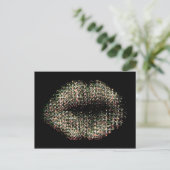 Moderne Abstracte art Lips #9 Briefkaart (Staand voorkant)