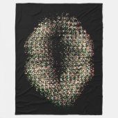 Moderne Abstracte art Lips #9 Fleece Deken (Voorkant)