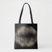 Moderne Abstracte art Lips #9 Tote Bag (Voorkant)