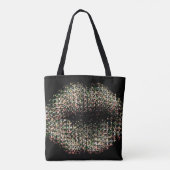 Moderne Abstracte art Lips #9 Tote Bag (Achterkant)