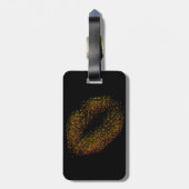 Moderne Abstracte art Lips Bagagelabel (Achterkant verticaal)