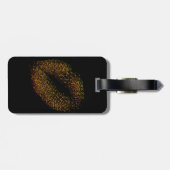 Moderne Abstracte art Lips Bagagelabel (Achterkant horizontaal)